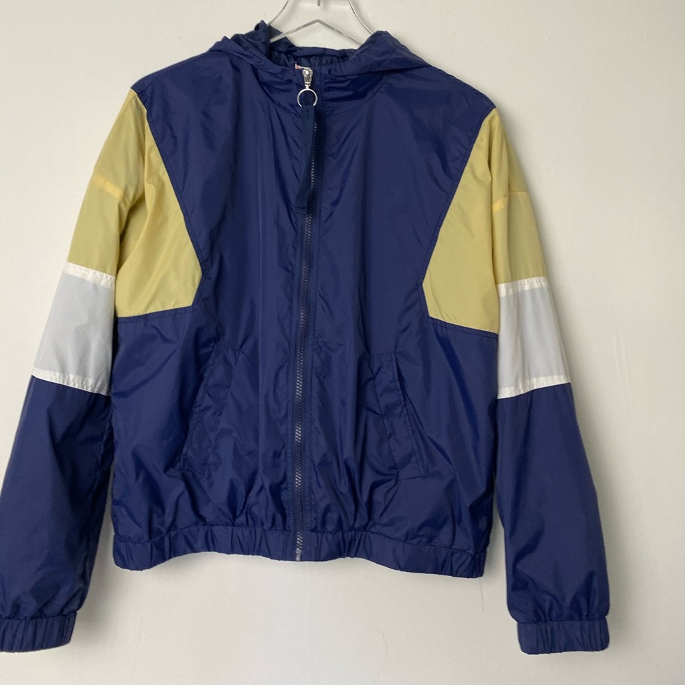 Blue windbreaker